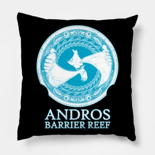 Andros Bahamas Manta Ray Pillow