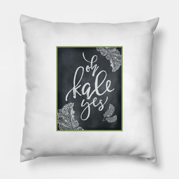 Oh kale yes! Pillow by erinpriest