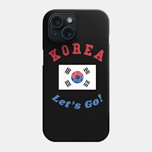 ⚽ Korea Soccer, 태극기 Flag, C'mon! Let's Go! 대한민국! Team Spirit Phone Case