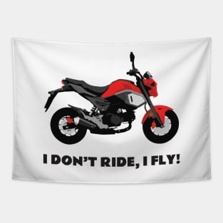 I don't ride, I fly! Honda Grom Cherry Red 2020 Tapestry