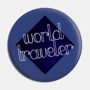 World Traveler Pin