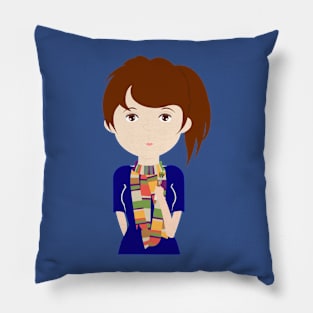 Dr Who fan girl Pillow