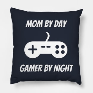 Mom By Day Gamer By Night Mothers Day , Birthday Gift For Mom Pillow