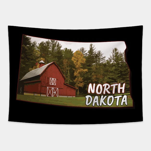 North Dakota state,North Dakota gift, North Dakota home Tapestry by Anodyle