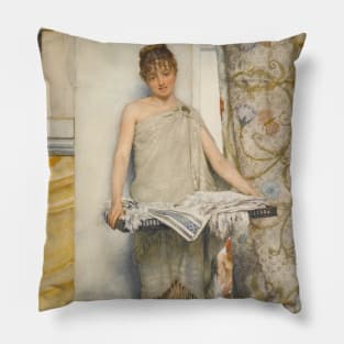 A Balneatrix by Lawrence Alma-Tadema Pillow