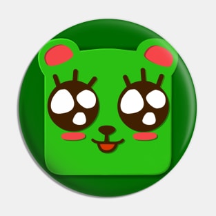 Cute Green Monster Pin