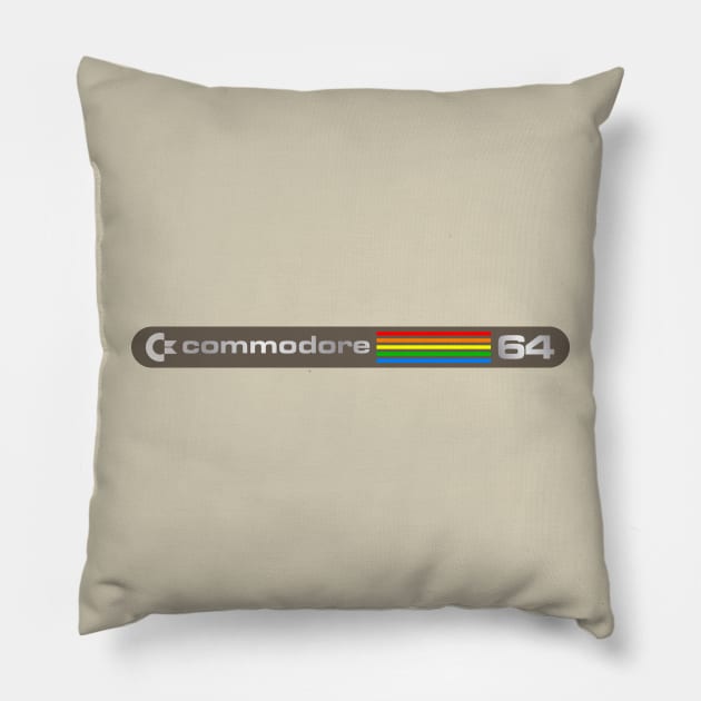 Commodore 64 - Version 3a - On Creme Pillow by RetroFitted