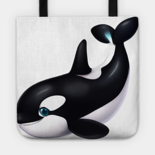 Cute Orca Drawing Tote