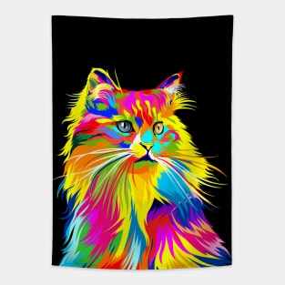 Pop Art Cat Tapestry