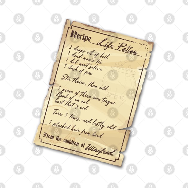 Life Potion Recipe by NinthStreetShirts