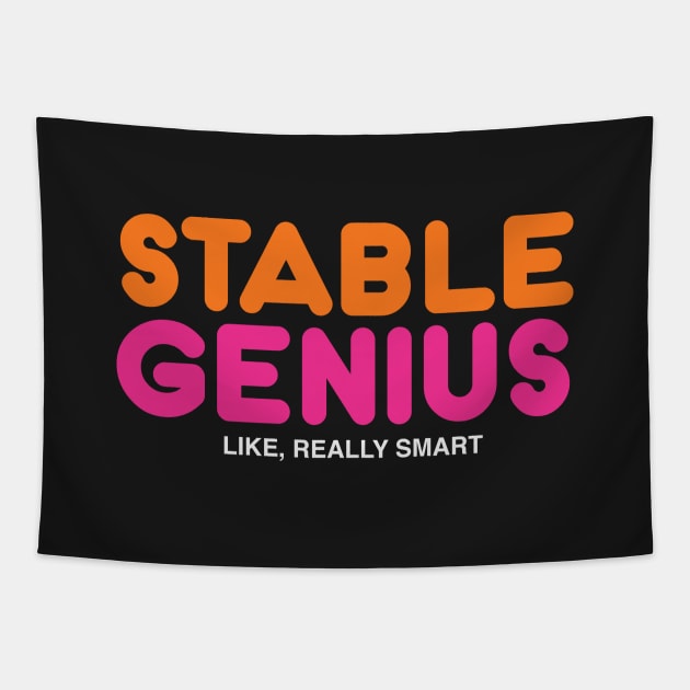 Stable Genius Tapestry by WMKDesign