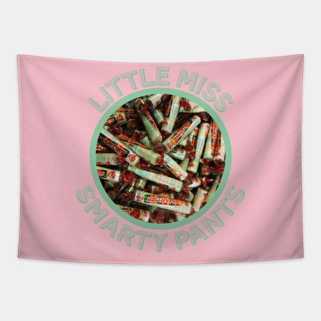 Little Miss Smarty Pants Candy Girl Tapestry by FrogAndToadsWorkshop
