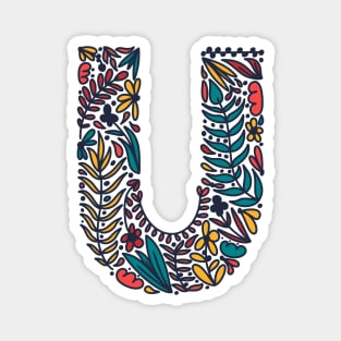 Tropical Letter U Magnet