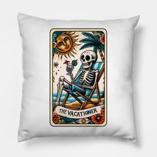 TAROT CARD - THE VACATIONER Pillow