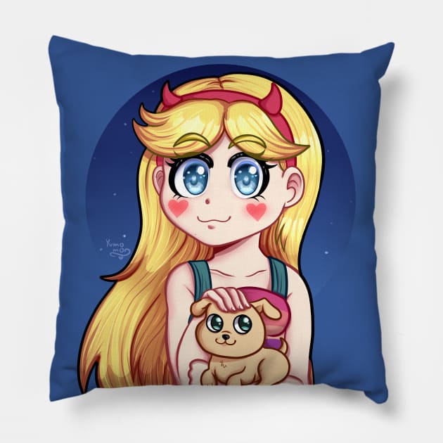 Star&Puppy Pillow by YumomoChan