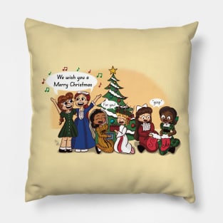 Merry Christmas American Girls Pillow