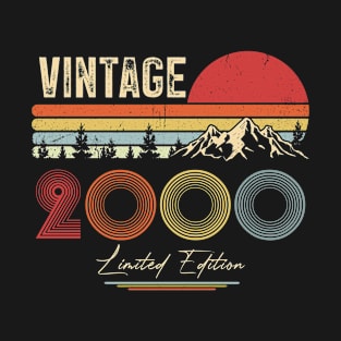 20th Birthday Gift T-Shirt - Retro Birthday - Vintage 2000 T-Shirt