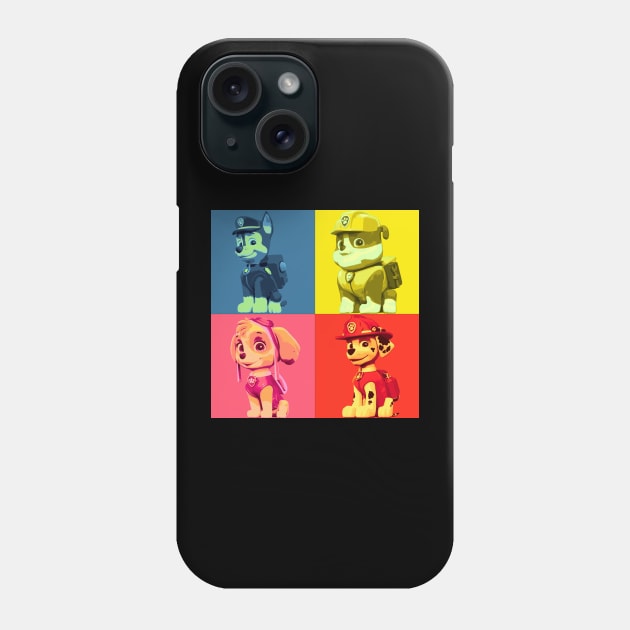 Paw Patrol PopArt Phone Case by DangMan