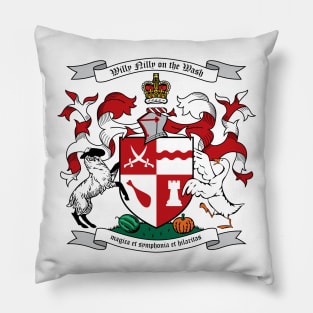 Willy Nilly Coat of Arms Pillow