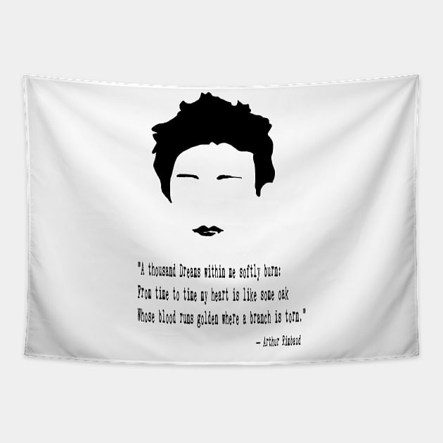 Arthur Rimbaud Quote Tapestry by PoetandChef