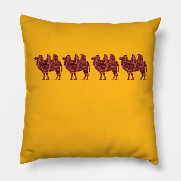 caravan Pillow by Bunny Noir