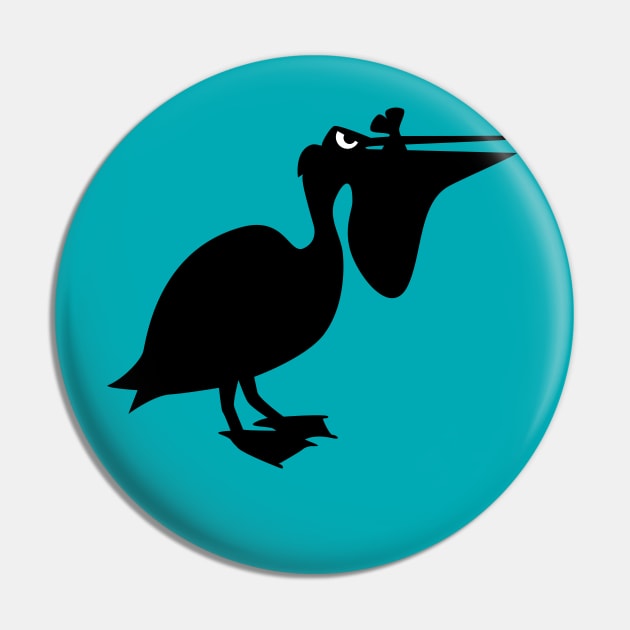 Angry Animals: Pelican Pin by VrijFormaat