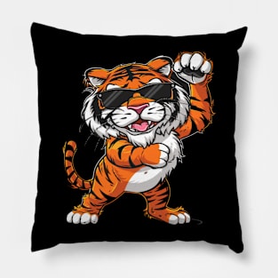 Tiger Forest Felines Pillow