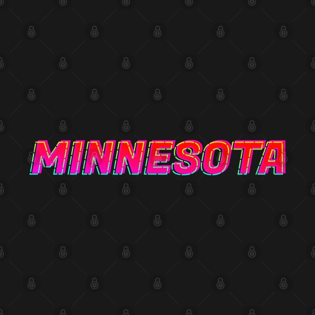 Minnesota Neon Text Sign, Typography Outline by JahmarsArtistry - APA