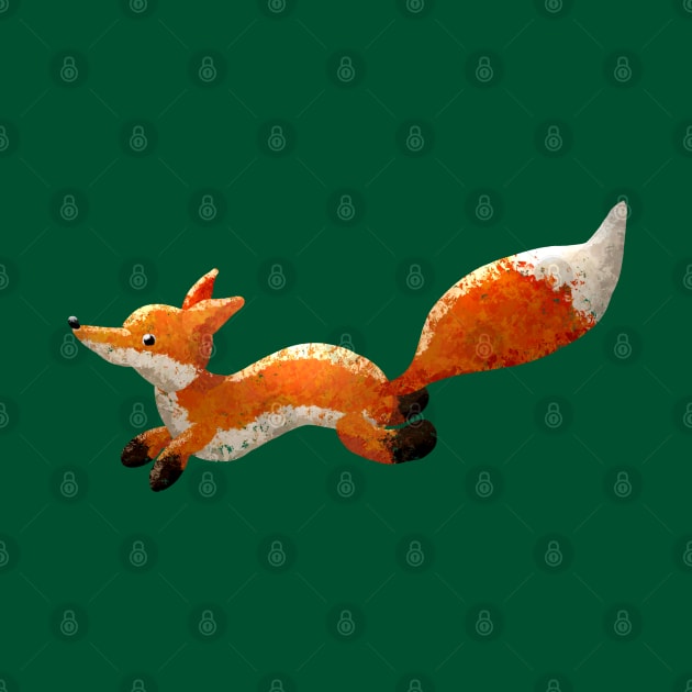 Toby the Fox Running by VoidDesigns
