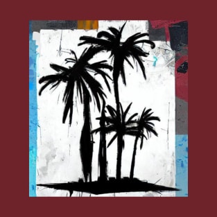 Palm Trees Distressed T-Shirt