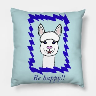 Alpaca Love - Be happy! Pillow