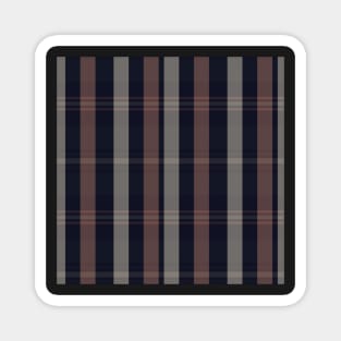 Grunge Aesthetic Artair 2 Hand Drawn Textured Plaid Pattern Magnet