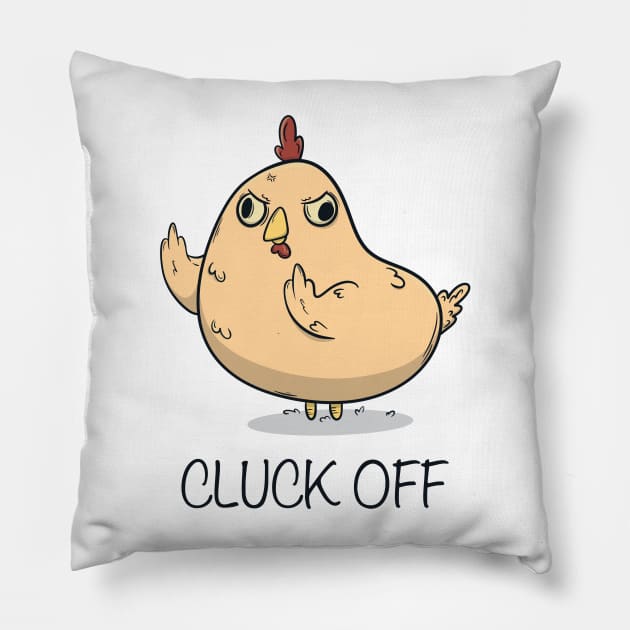 Cluck Off Pillow by aStro678