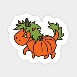 Gary the Unicorn the Pumpkin Magnet