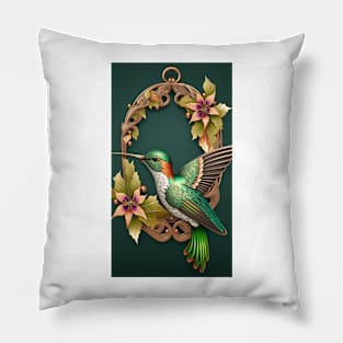 Ornament Hummingbird For Flight Bird Tropical Bird Lovers Pillow