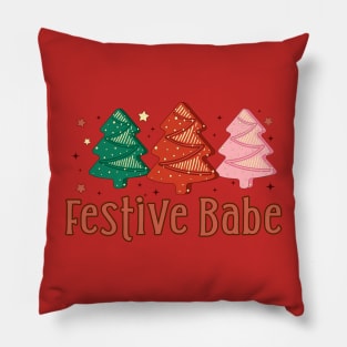 festive babe Pillow