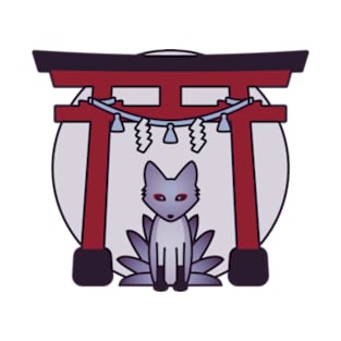 Kitsune Spirit - Fox Visits Shrine in Japan T-Shirt