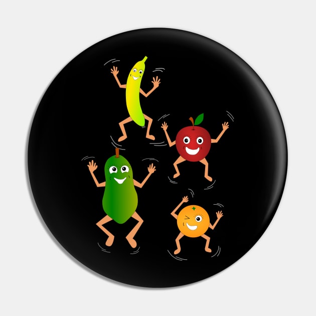 Happy Fruit Pin by Simple_Design4U