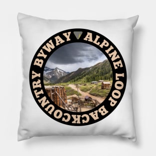 Alpine Loop Backcountry Byway circle Pillow