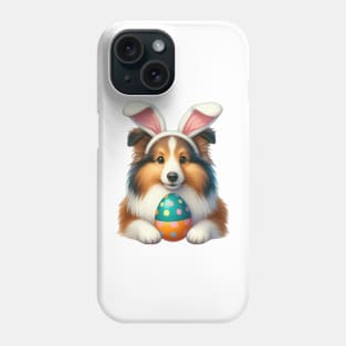 Easter Shetland Sheepdog Phone Case