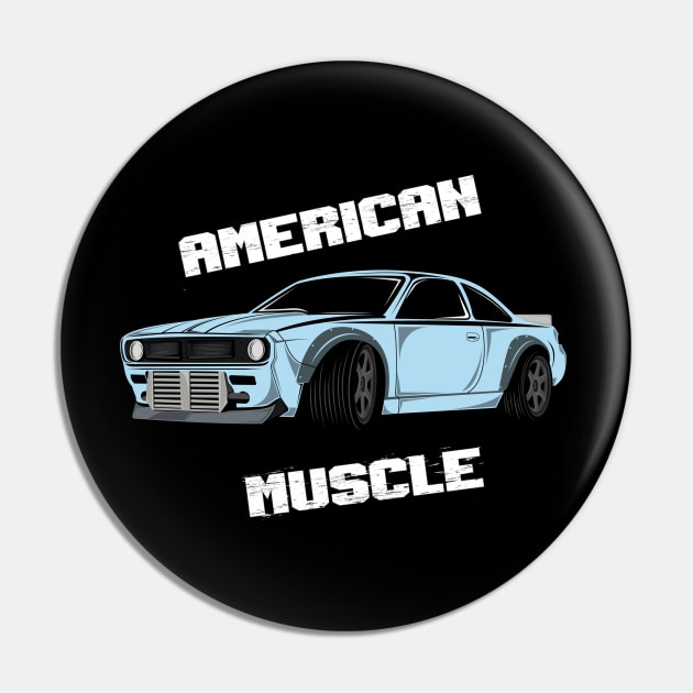 Automotive American Muscle Car Pin by FungibleDesign