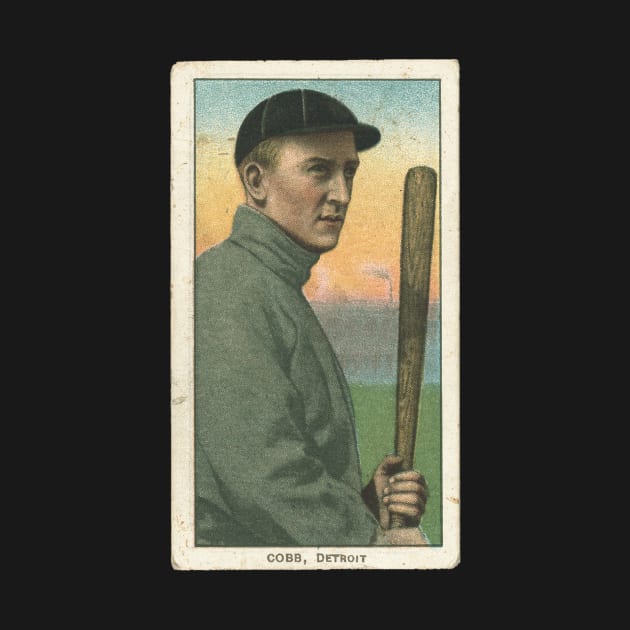 Ty Cobb 1909-1911 T206 Baseball Card by BlackBoxHobby