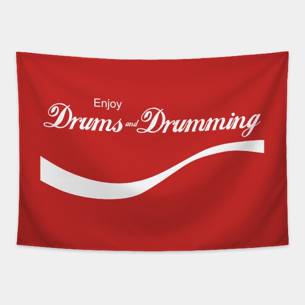 Enjoy Drums and Drumming Tapestry by drummingco