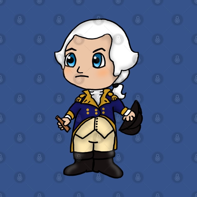 Chibi George Washington - Large Design by Aeriskate