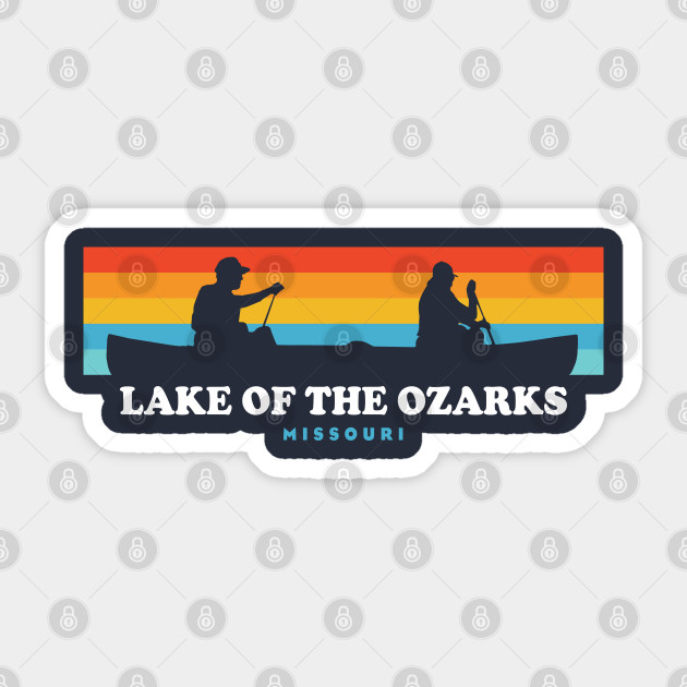 Lake Of The Ozarks Missouri Canoe - Lake Of The Ozarks - Sticker