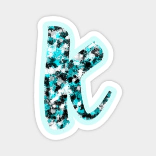 Paint Splash Letter K Magnet