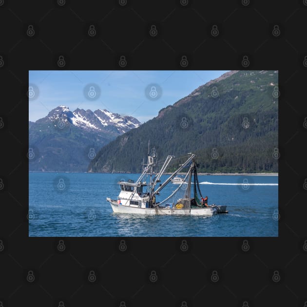 USA. Alaska. Fishing Boat Catching Fish. by vadim19