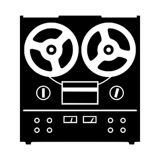 Reel Tape Recorder. Retro Vintage Audio Music T-Shirt