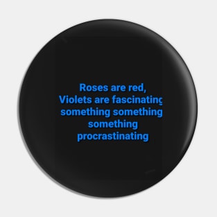 Procrastination poem Pin