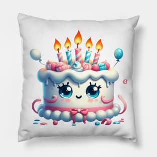 Cute Birthday Cake Pillow